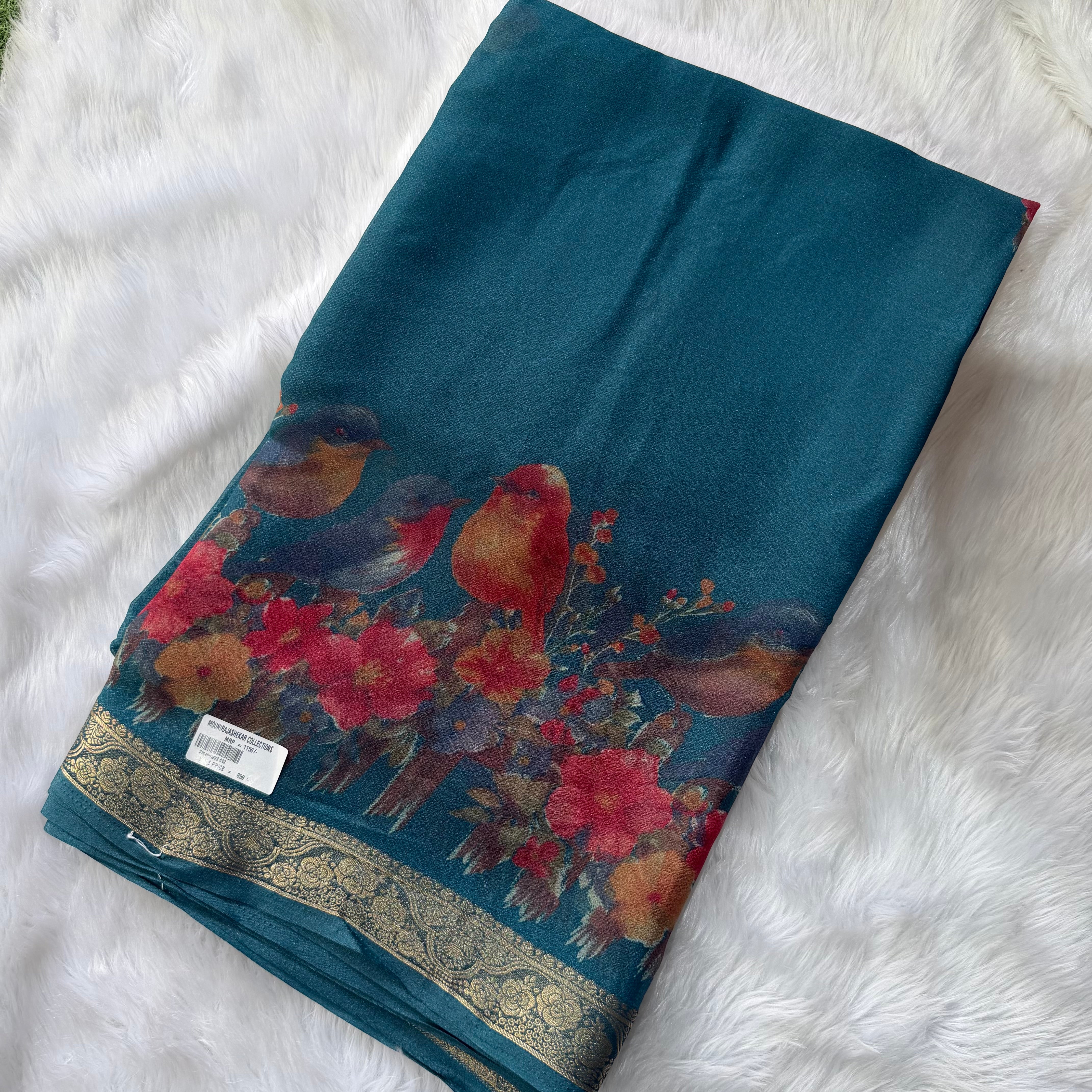 MRC140 Organza Crepe Georget saree/Vanshika