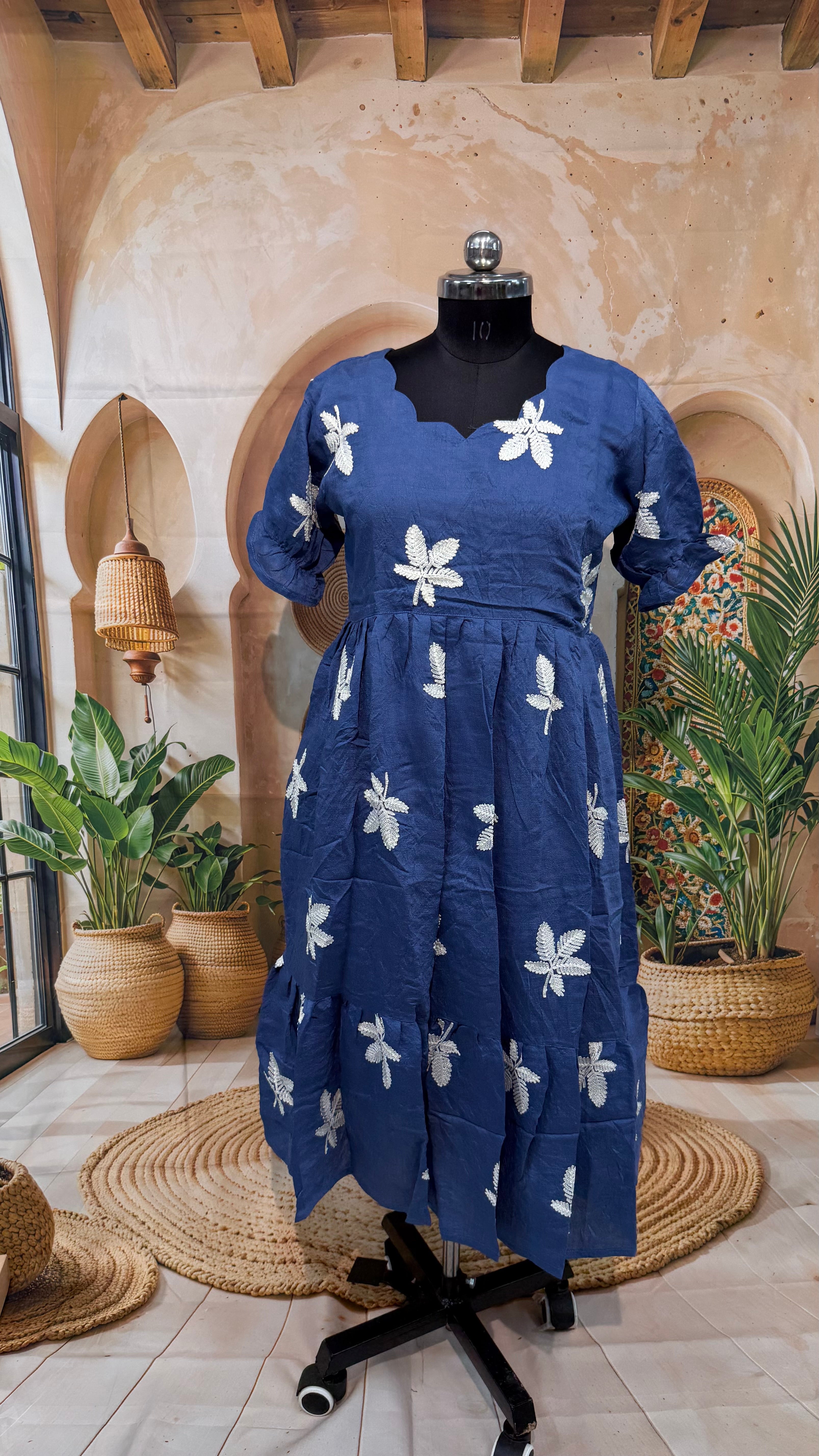 MRC415 Georget Crush Frock plus size