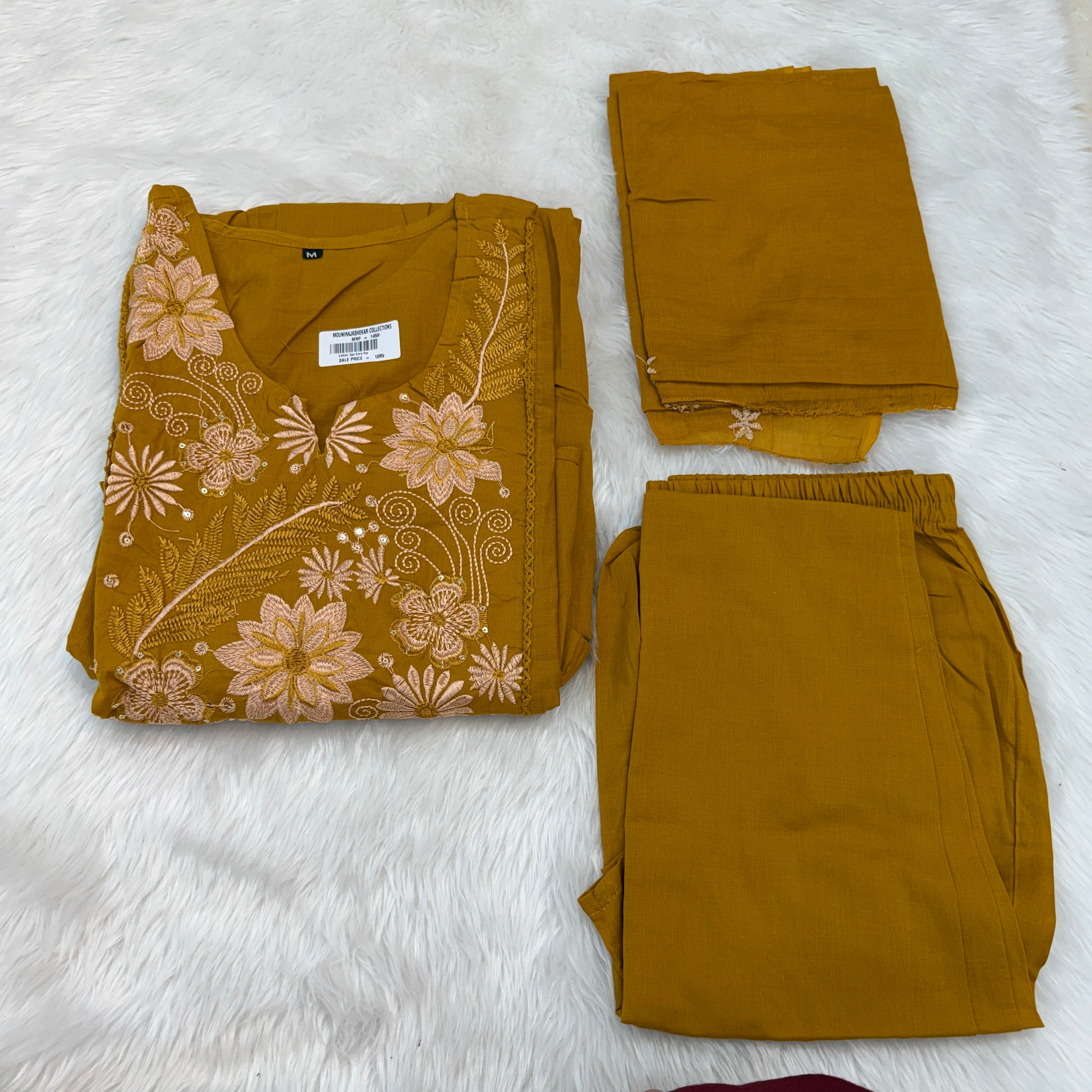 MRC214 Cotton 3PC Emb PKT