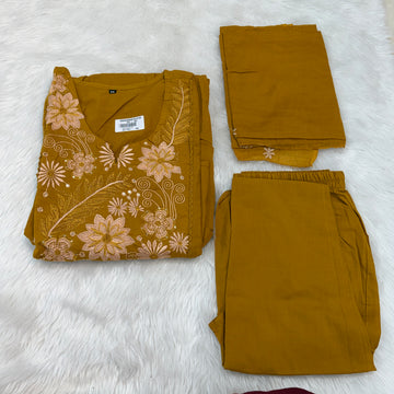 MRC214 Cotton 3PC Emb PKT