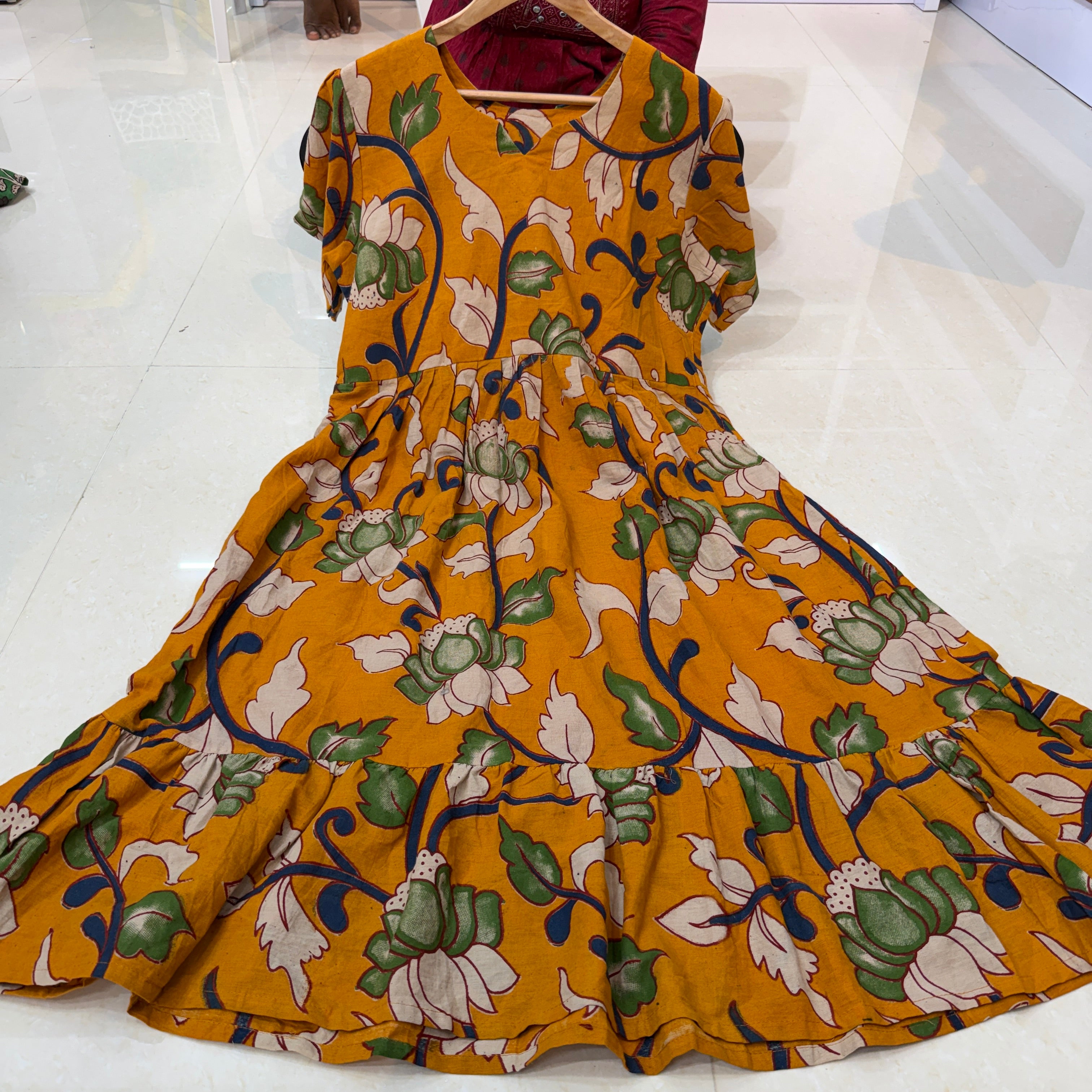 MRC224 cotton Kalamkari frocks