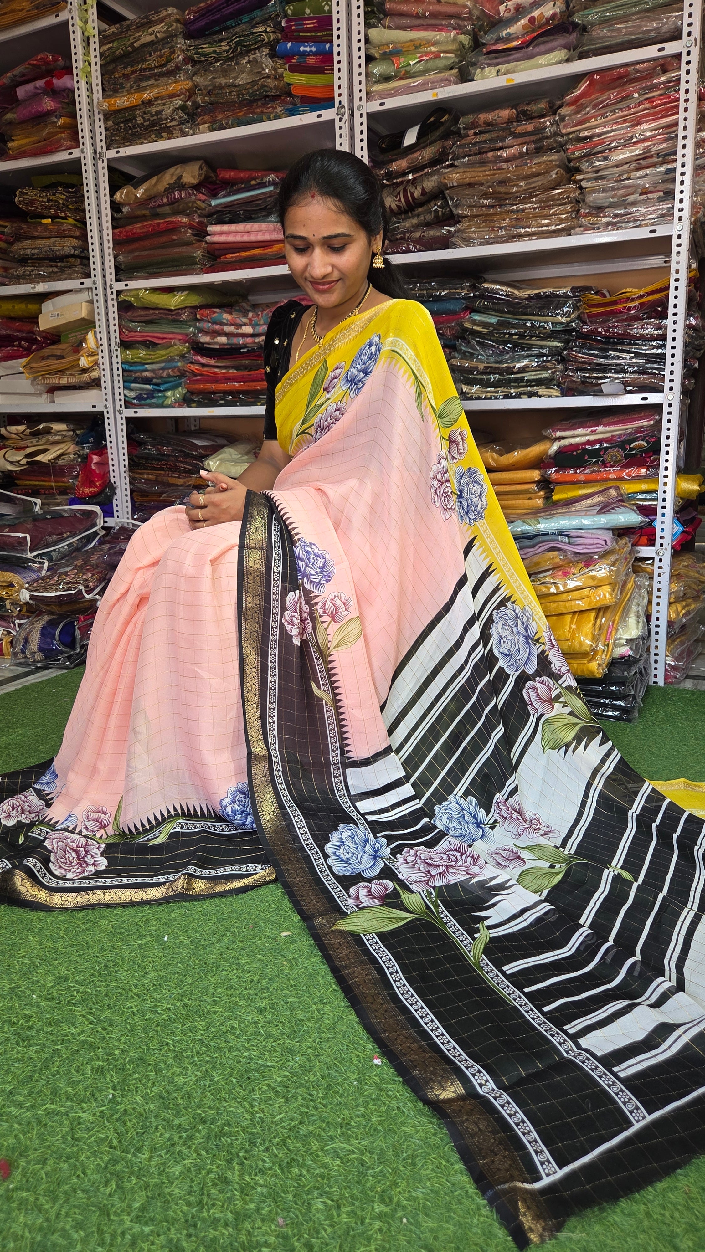 MRC37 premium Georget Saree/ GANGA