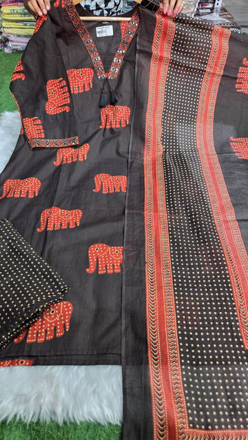 Three piece kurti set