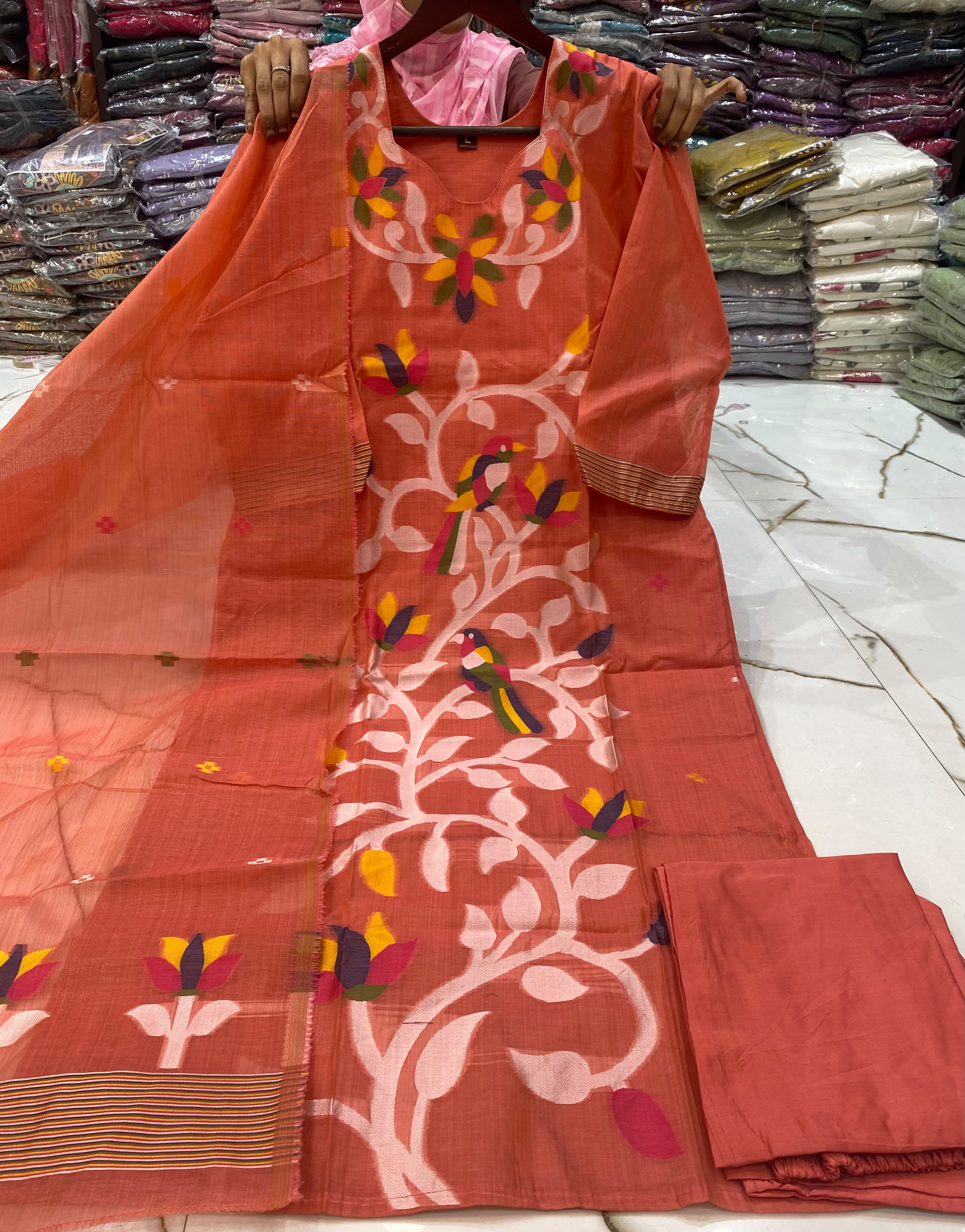 MRC263 Jamdani 3Pc