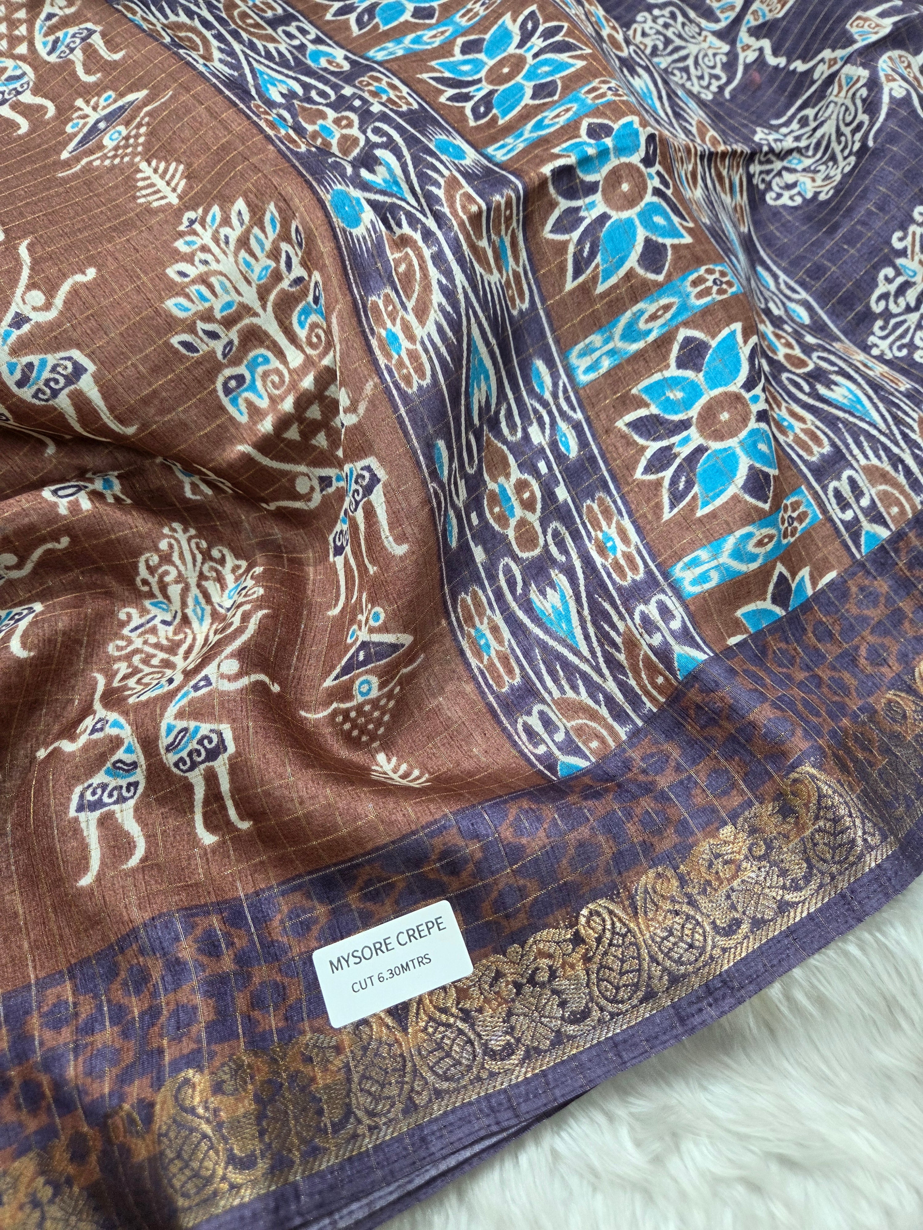 Aadi sale Mysore Crape