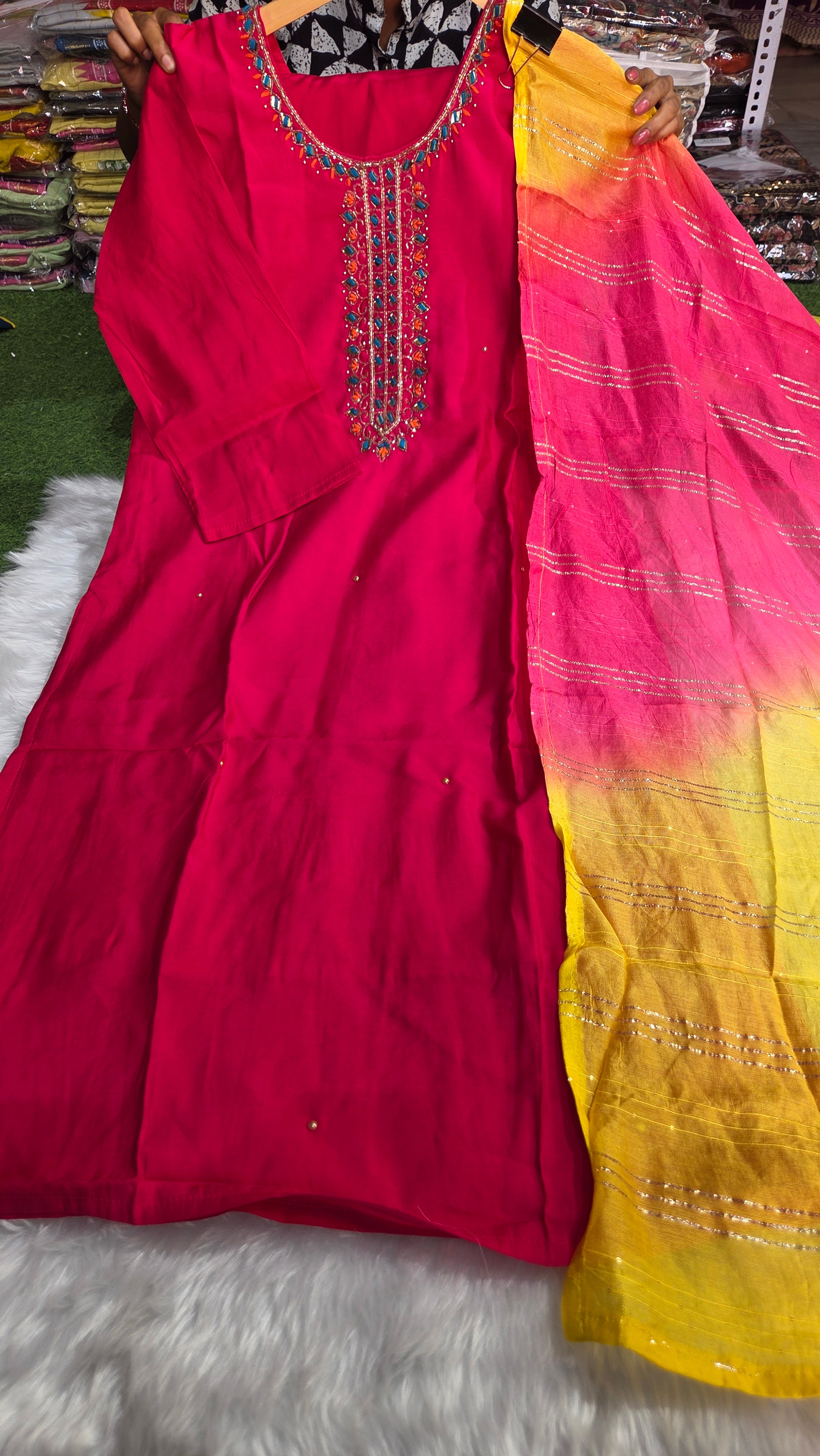 Three piece kurti set