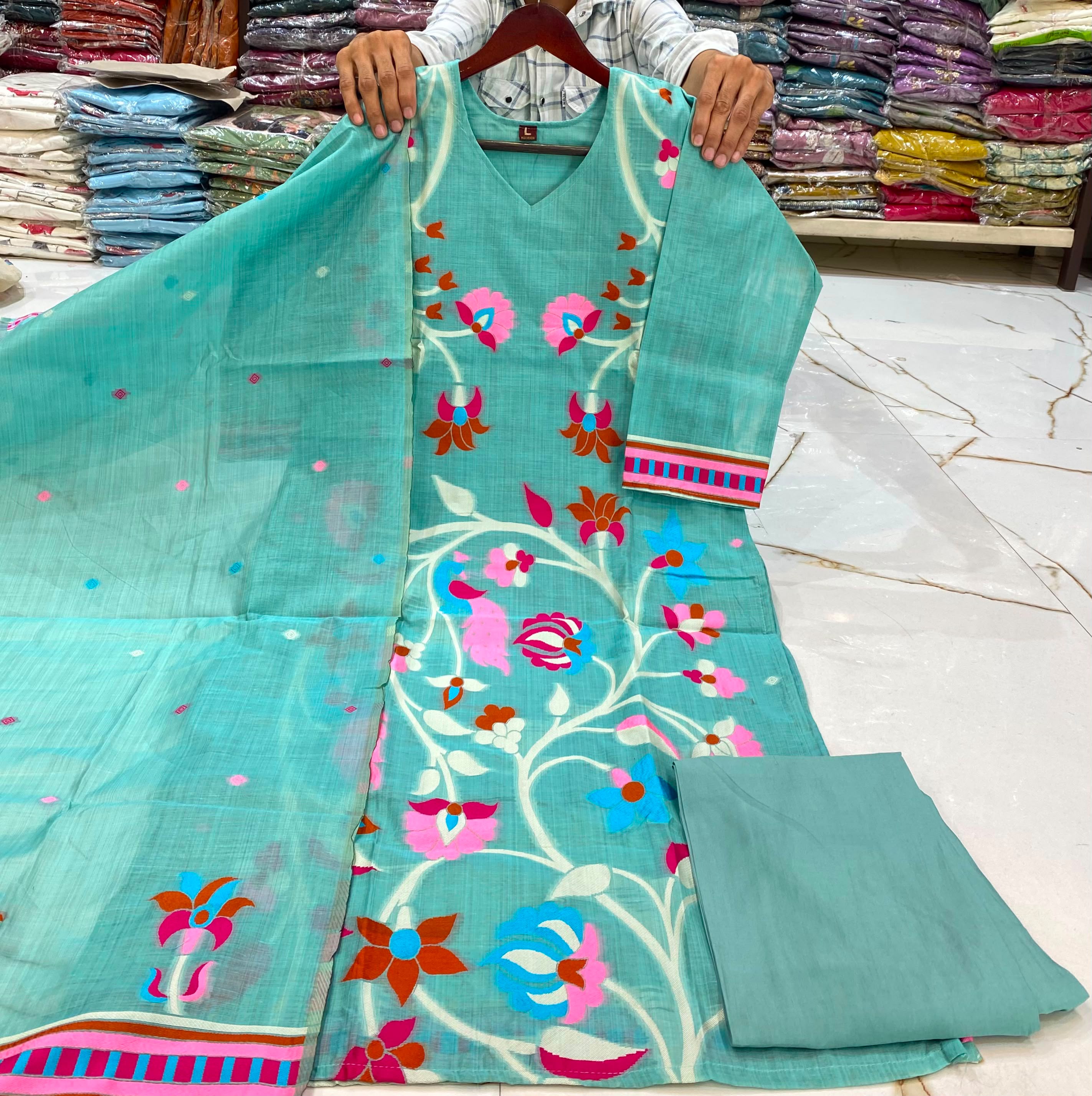 MRC263 Jamdani 3Pc