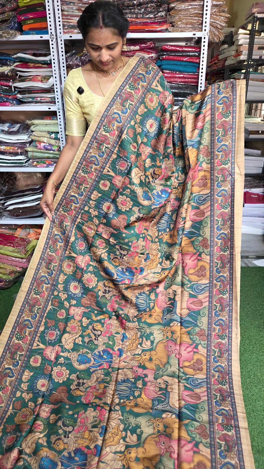 MRC118 Kalamkari Tussur