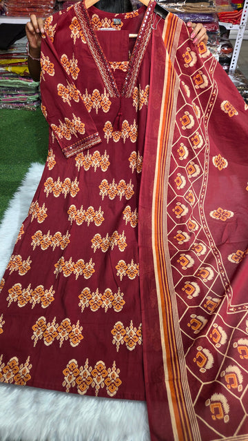 Three piece kurti set