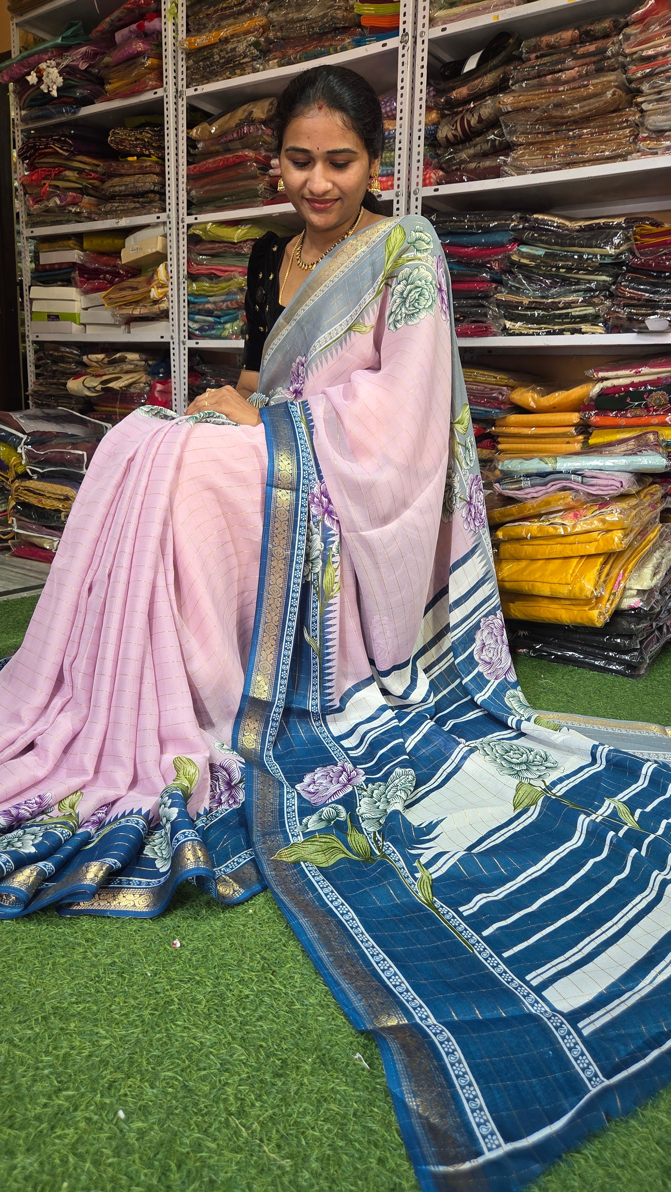 MRC37 premium Georget Saree/ GANGA