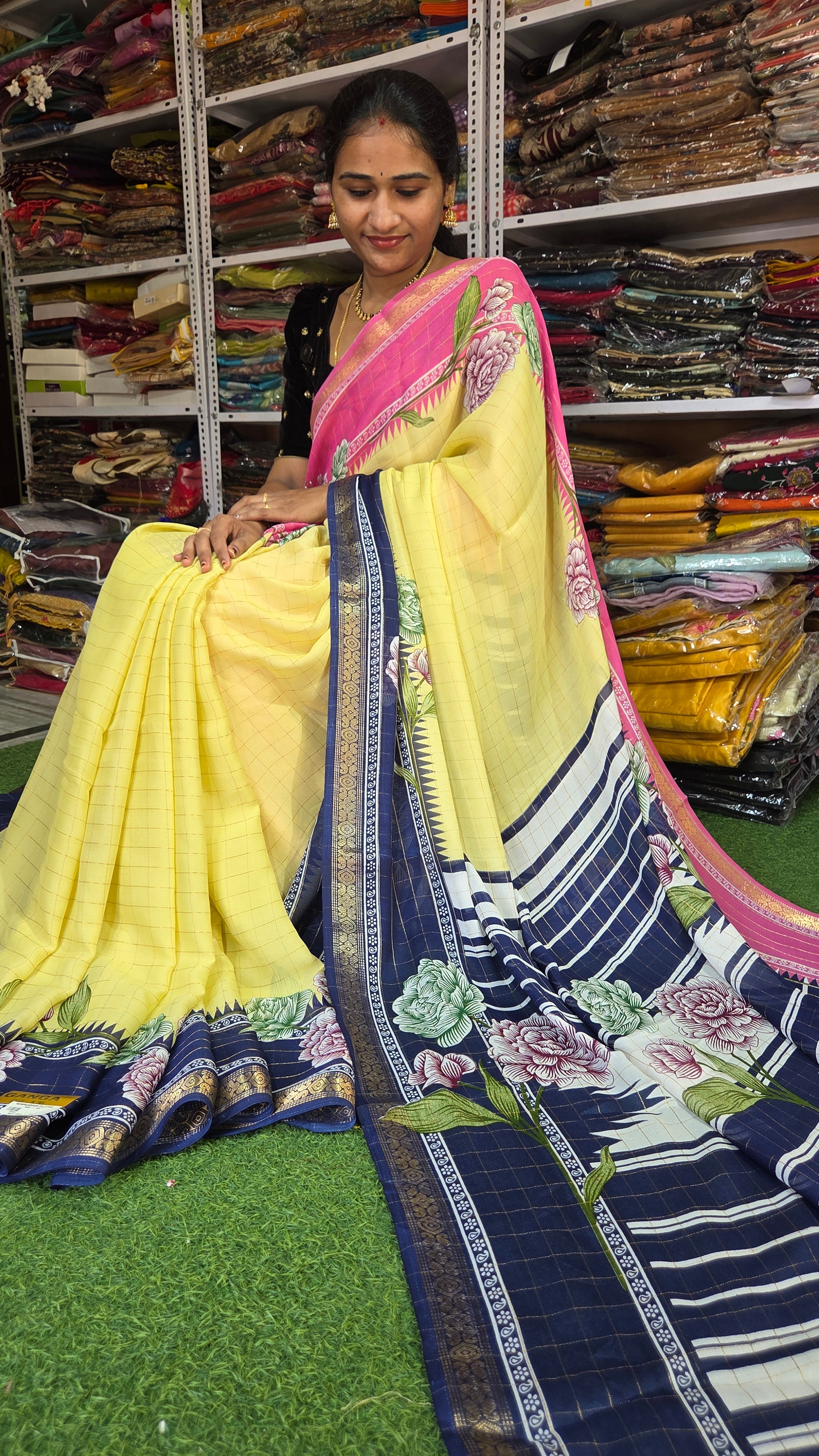 MRC37 premium Georget Saree/ GANGA